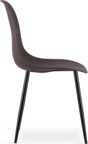 OFERTA Scaun OSAKA maro inchis cu picioare negre II. calitate