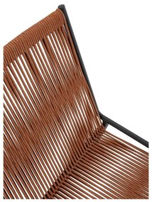 Scaune de dining teracotă stivuibile 2 buc. din metal Emily – Marckeric