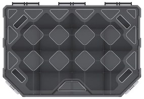 Organizator 28,4 × 19,5 × 4 cm, separatoare, negru