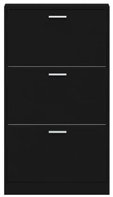 Pantofar, negru, 59x17x108 cm, lemn compozit