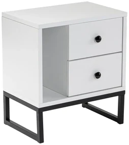 Măsuță de noptieră Glimmer White