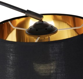 Lampă arcadă inteligentă neagră cu auriu, inclusiv Wifi A60 - Arc Basic