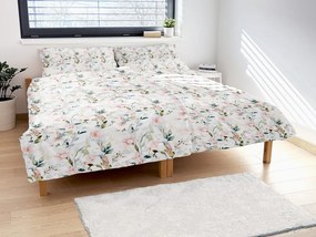 Lenjerie de pat din bumbac FLORI ROZ