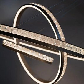 Lustra LED suspendata design circular CAMELIA 40+60+80 3-STEP DIMM