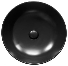 Lavoar pe blat negru, rotund, 41,5 cm, Fluminia Amereta