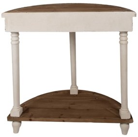 Consola natur, din lemn, aspect vintage, Valance