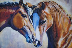 Tablou - Caii îndrăgostiți (90x60 cm)