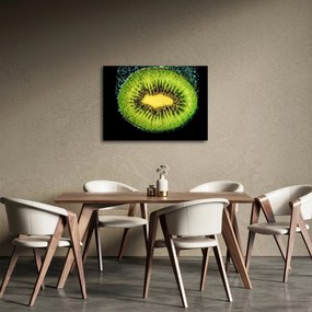 Tablou - detailu cu kiwi în apă (70x50 cm)