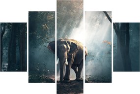 Tablou cu elefant în djunglă (150x105 cm)
