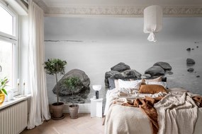 Fototapet, Rocky Lake, Gray, Rebel Walls