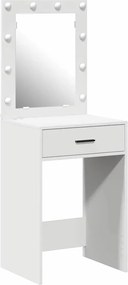 vidaXL Masă de Machiaj cu sertar Alb 50 x 41 x 135 cm Lemn compozit