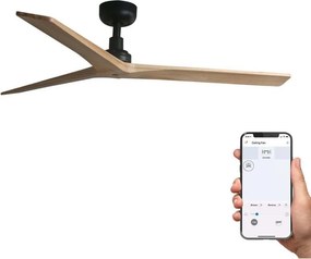 Ventilator smart sistem TUYA si telecomanda KLIM M 125cm, negru/ pin