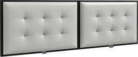 HOMCOM Tablie Tapițată pentru Dormitor cu Pânză din Microfibră, Tablie de Pat Montată pe Perete, 180x8x56 cm, Gri Deschis | Aosom Romania