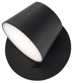 Aplica perete LED directionabila design modern Amadeo neagra NVL-8223602