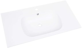 Chiuveta incorporata, alb, 805 x 460 x 105 mm, SMC 80.5 x 46 x 10.5 cm