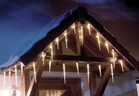 Luminițe de Crăciun - țurțuri, alb rece, 8 funcții