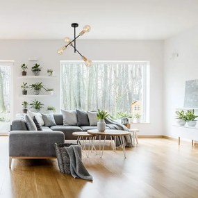 Briloner 2856-045 - Lustră pe tijă NATURE 4xE27/60W/230V