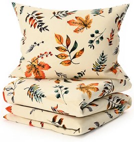 Lenjerie cocolino AUTUMNA crem Dimensiune lenjerie de pat: 2 buc 70 x 90 cm | 200 x 220 cm