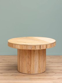 Masa rotunda de dining din rattan, "Carica"