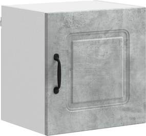 vidaXL Dulap de bucătărie Kalmar Gri din beton 40 x 31 x 40 cm