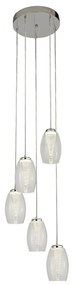 Lustra LED suspendata design modern Cyclone 5L 97291-5CL SRT