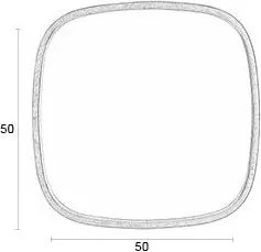 Oglindă de perete 50x50 cm Nyko – White Label