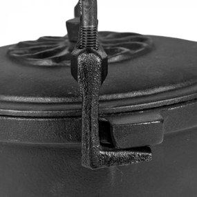 Oală din fontă cu picioare 10 litri emailată