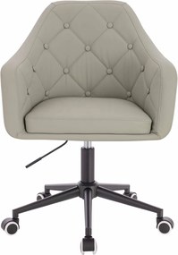 HR831K Scaun Culoare in Piele Ecologica Premium Soft cu Bază Neagră