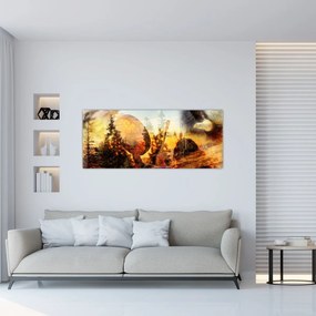 Tablou - Motiv șamanic (120x50 cm)