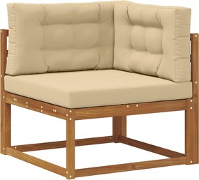 vidaXL Canapea de colț pentru exterior Lemn Solid de Acacia natural