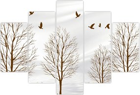 Tablou - Cerb lângă râu (150x105 cm)