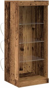 vidaXL Bufet LED Lemn vechi 41 x 37 x 100 cm Lemn compozit