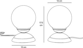 Lampa de masa din alama stil modern Art Deco Incanto