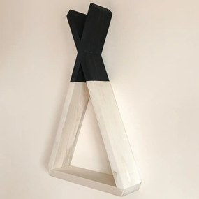 Raft de perete din lemn, seria Wood Homs, 40x23x6 cm, 700124