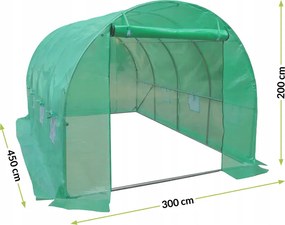 Cutie de grădină de legume 3 x 4,5 m