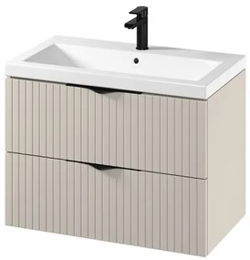 Cersanit S801-543 - Dulap de baie suspendat cu lavoar TIRSO 80x45 cm bej