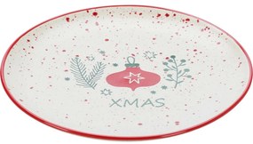 Set de 4 farfurii de desert din ceramică Let It Snow 20 cm