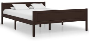 322121 vidaXL Cadru de pat, maro miere, 160x200 cm, lemn masiv de pin