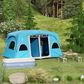 Outsunny Set Picnic Pliabil cu Masa, Scaune, Loc pentru Umbrelă, Cadru Aluminiu, Ideal pentru Camping, Terasă, Gri | Aosom Romania