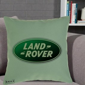 Perna Personalizata cu emblema Land Rover, 40x40 cm, Verde, Husa Detasabila, Perna Inclusa, BEKZ®