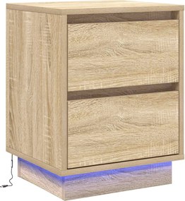 vidaXL Dulap de noapte Stejar Sonoma 39 x 34,5 x 50 cm Lemn compozit