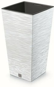 Ghiveci de flori FURU SQUARE 39,5 cm, alb, 39 cm