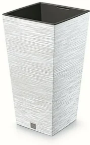 Ghiveci de flori FURU SQUARE 39,5 cm, alb, 39 cm