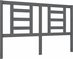 vidaXL Tăblie de pat, gri, 146x4x100 cm, lemn masiv de pin