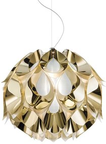 Lustra realizata manual Flora Mediu Gold