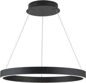 Lustra LED circulara iluminat sus si jos KOLK negru 60cm