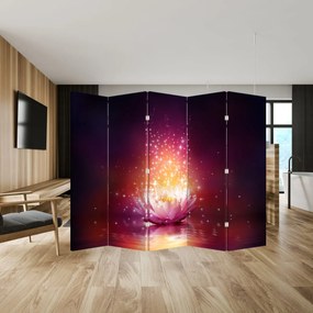 Paravan - Floare de lotus (210x170 cm)