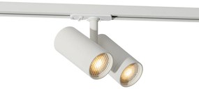 Sistem de șine modern cu 3 spoturi albe monofazate - Iconic Scopio