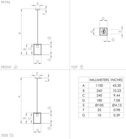 Lustră pe cablu LIBERTAD 1xE27/40W/230V Eglo 99795
