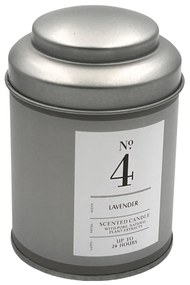 Lumanare parfumata LAVENDER, pahar si capac metalic, 6.5x9.5 cm